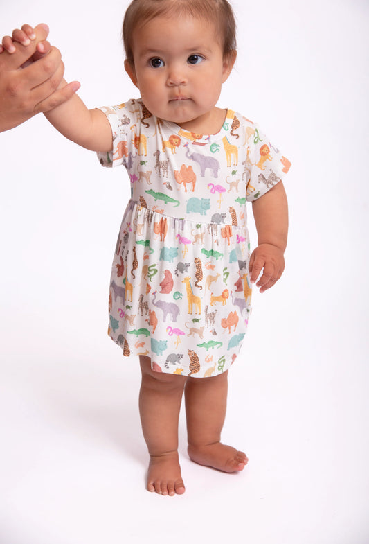 SS Bodysuit Dress-Zoo Crew