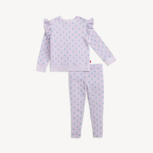 Lavender Floral Waffle Magnetic Kids Waffle Set