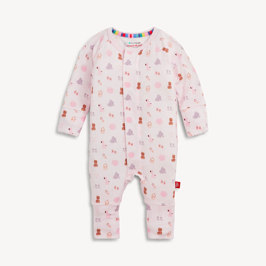 Nursery Nostalgia Pink | Modal Magnetic Convertible Coverall