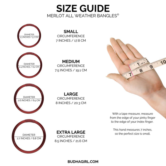 Merlot All Weather Bangles® (AWB®) - Set of 6