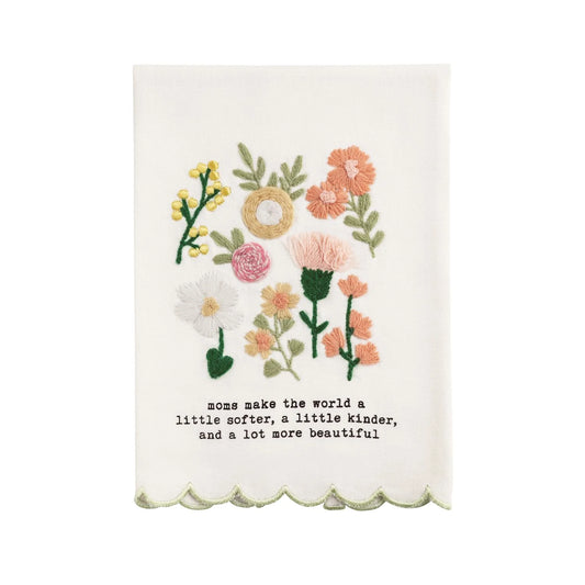 Embroidered Mom Towel | World