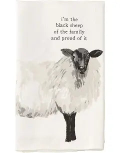 I'm the Black Sheep of the Family & Proud of It Tea Towel