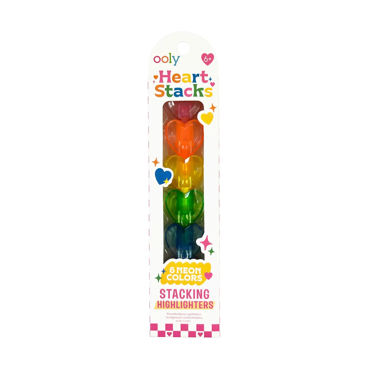 Heart Stacks Stacking Highlighters - 6 Color