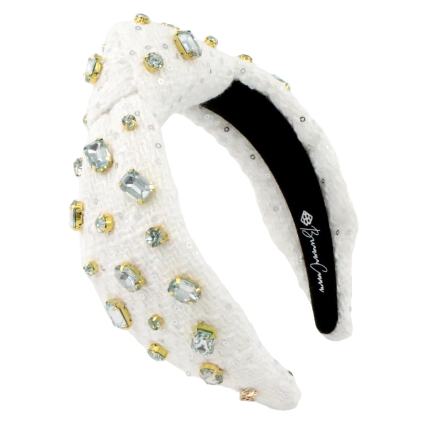 White Tweed Headband