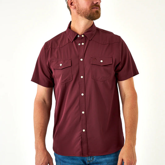 Performance Western Shirt | Maroon