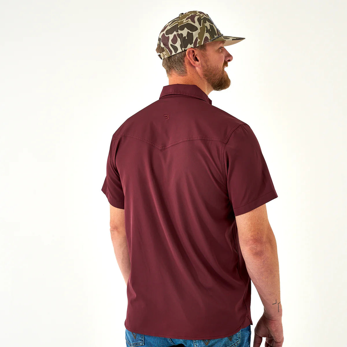 Performance Western Shirt | Maroon