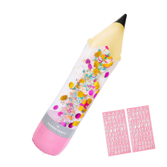 Customizable Jumbo Inflatable Pencil and Sticker Kit Regular price
