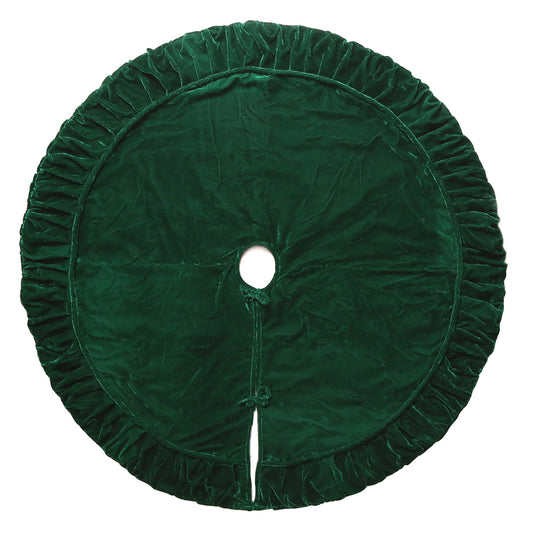 Vickerman Plush Velvet Christmas Tree Skirt