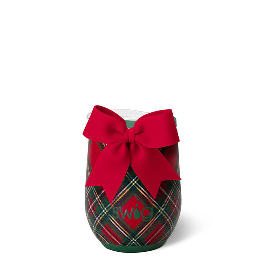 Chritmas Plaid | Stemless Wine 12oz