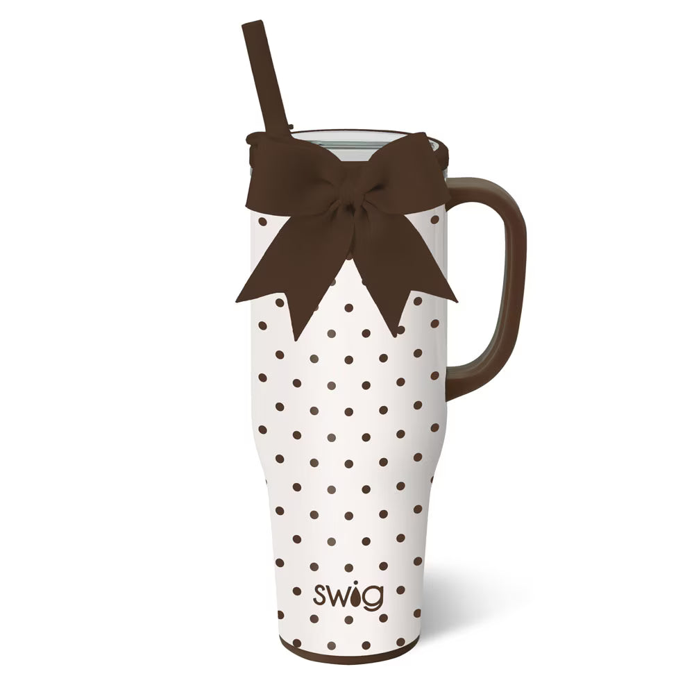 Swig | Mocha Dots Mega Mug in 40 oz