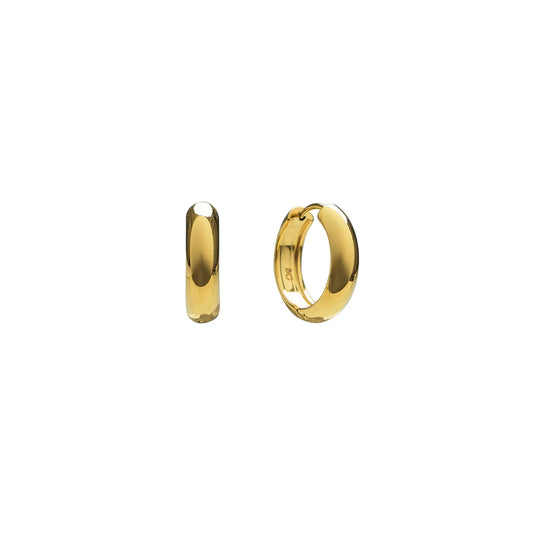 Waterproof 19mm Everyday Gold Hoops