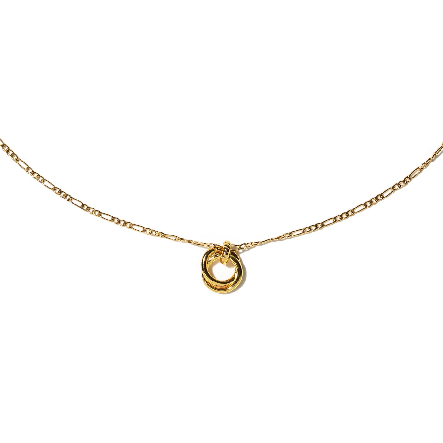 18K Looped Duo Link Necklace