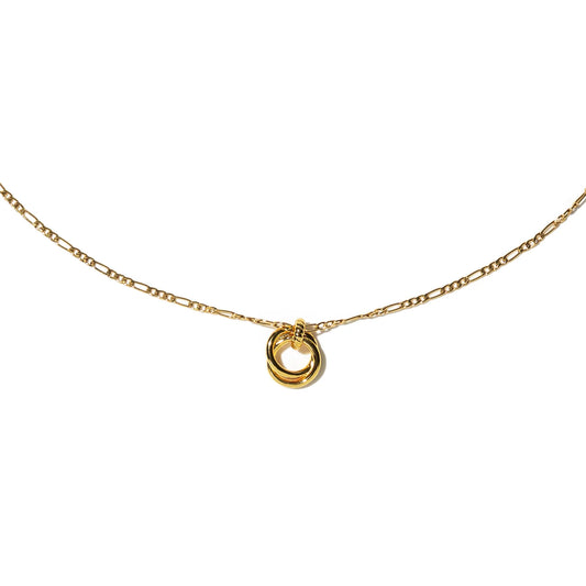 18K Looped Duo Link Necklace