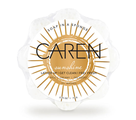 Caren Soap Sponge | Sunshine | White Daisy