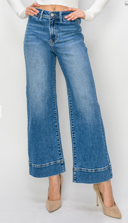 Mallory Jeans | Crop Wide Jeans