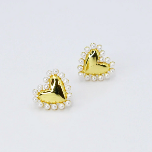 Cute Love Gold Earrings