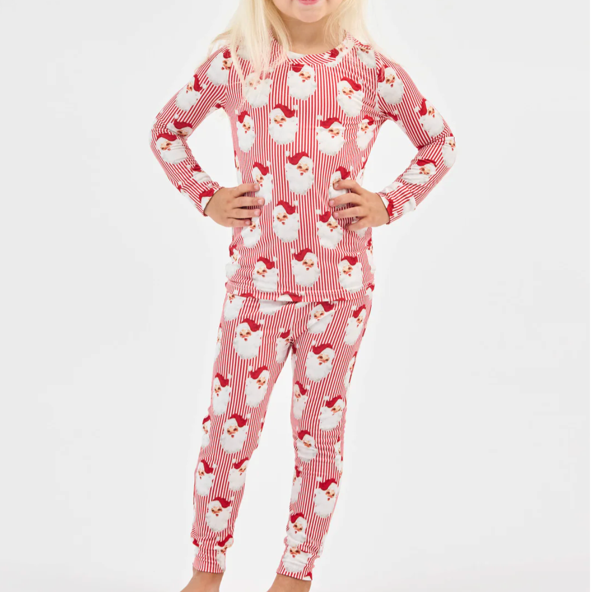 Toddler Pajama Set | Santa Baby Red