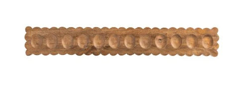 Scalloped Wood Deviled Egg Tray