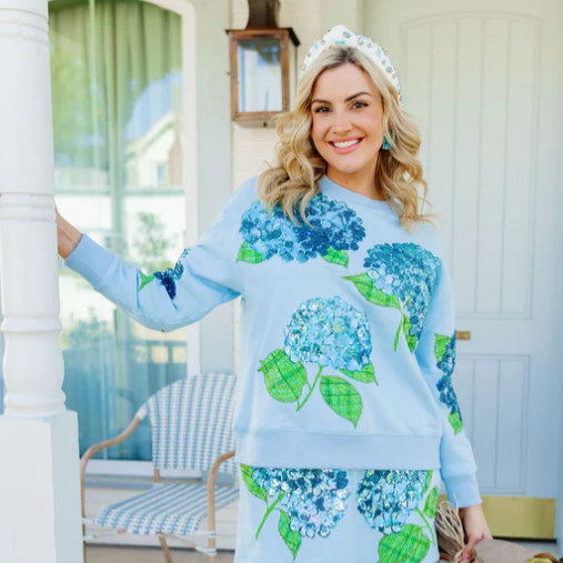 Blue Hydrangea Sweatshirt