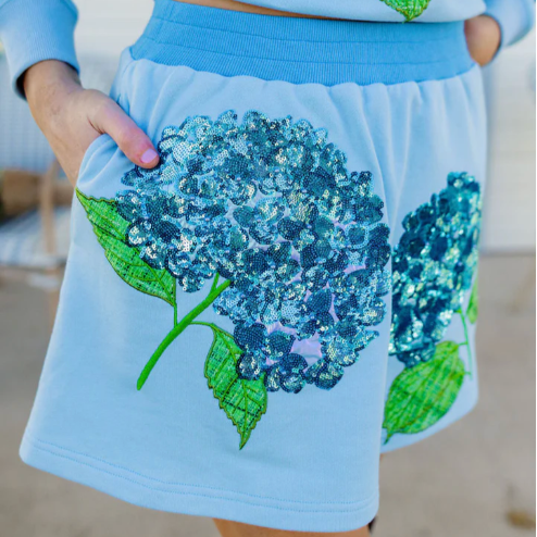 Blue Hydrangea Skirt/Skort