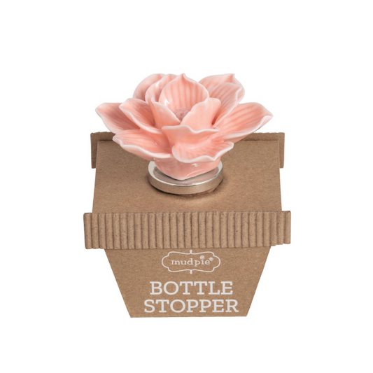 Pink Flower Bottle Stopper