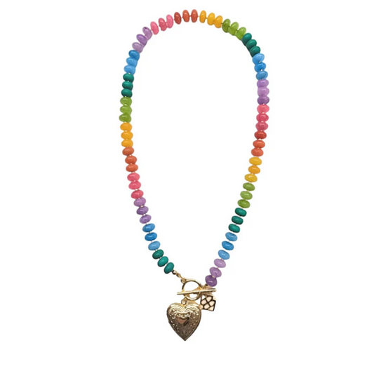 Rainbow Locket Necklace