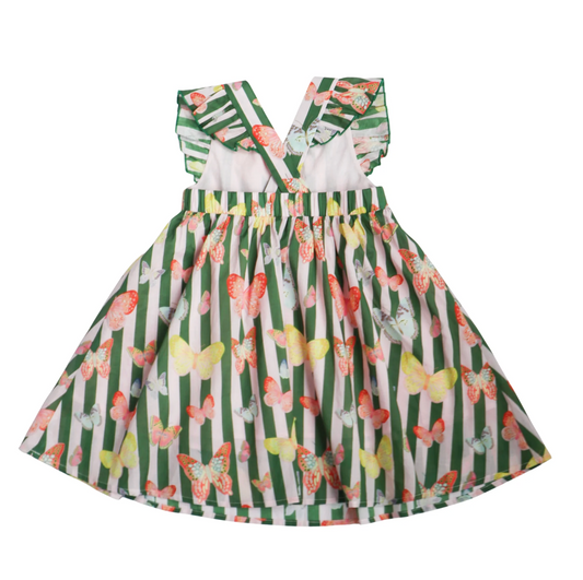 Josie Dress | Green Butterfly