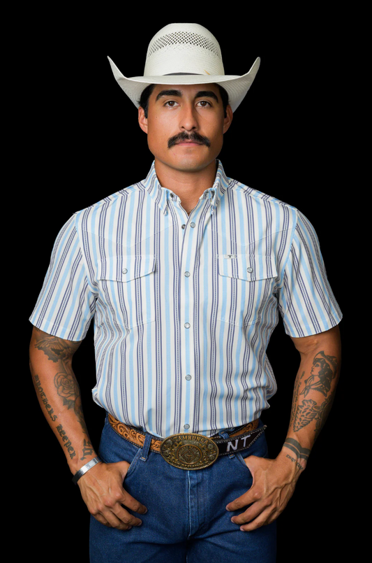 The Jake in Blue - Short Sleeve Snap | Ferrell