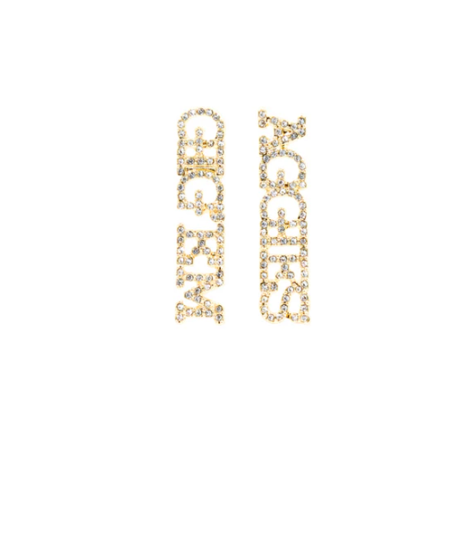 Texas A&M GIG'EM Pavé Rhinestone Stud Earrings