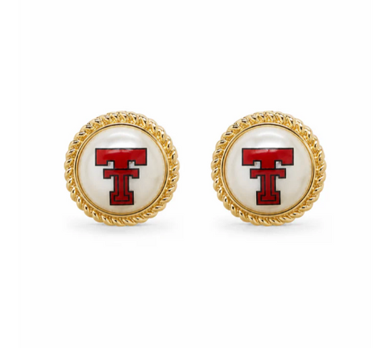 Texas Tech Pearl Studs