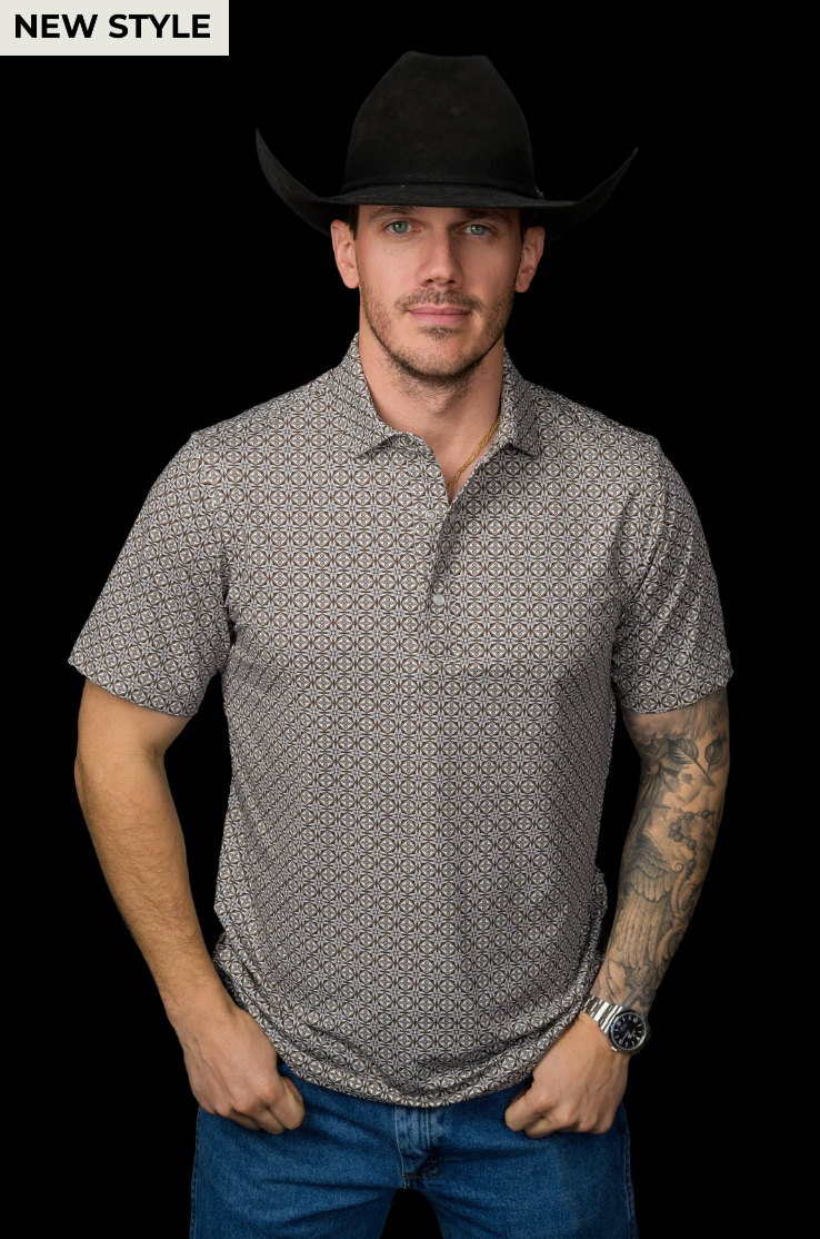 The Archer Pearl Snap Polo