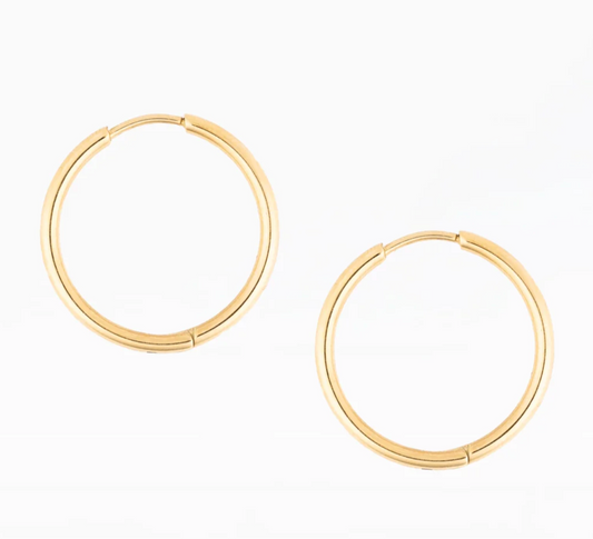 Amelia Waterproof Hoop Earrings | Large