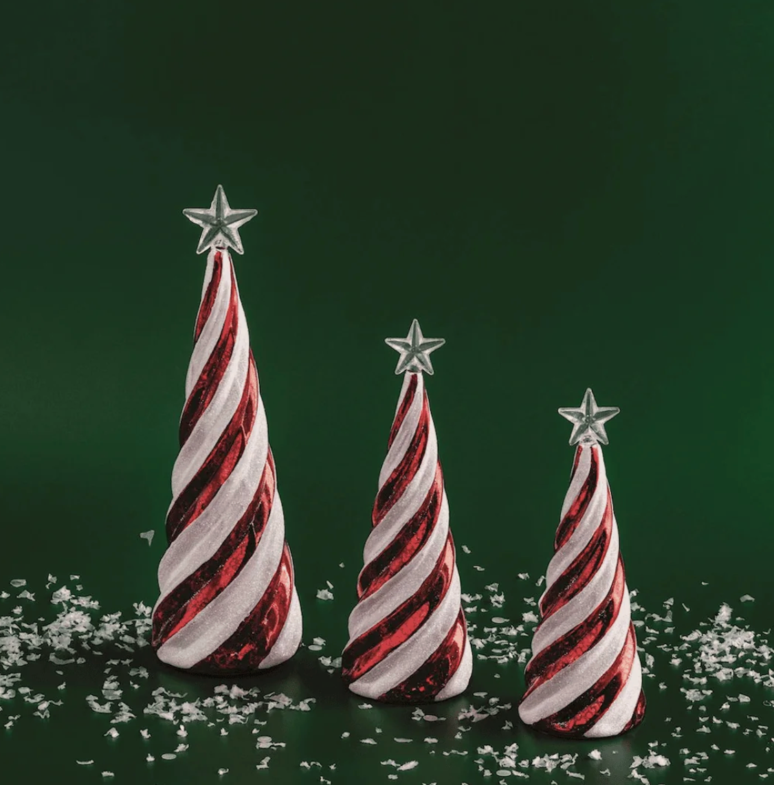 Candy Cane Glass Tree
