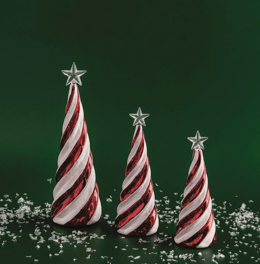 Candy Cane Glass Tree