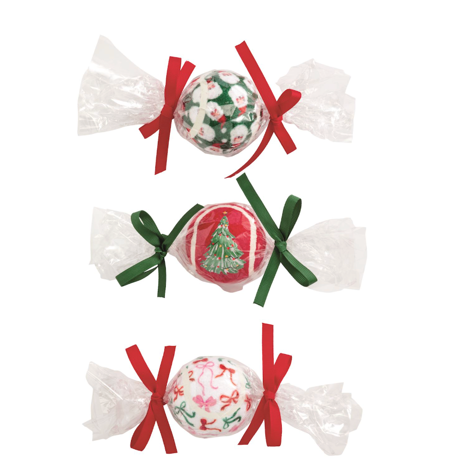 Christmas Pet Tennis Balls