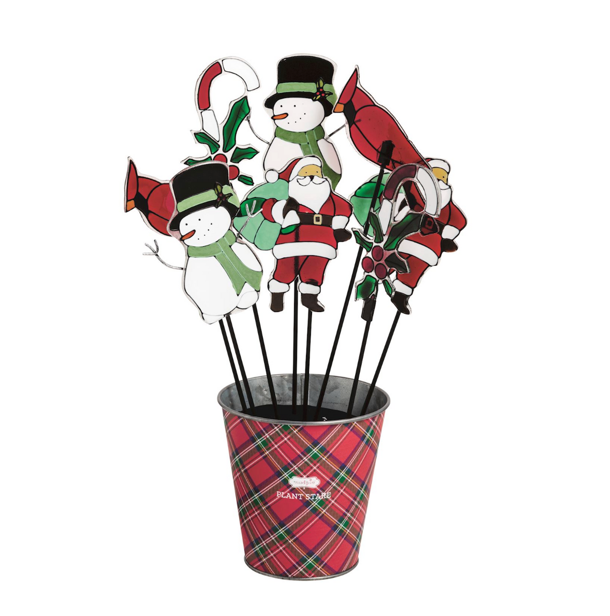 Christmas Glass Plant Stakes