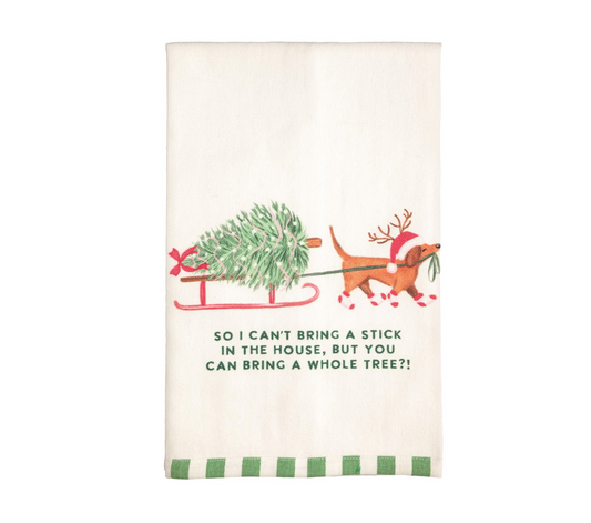 So I Can't Bring Christmas Pet Pattern Hem Towel