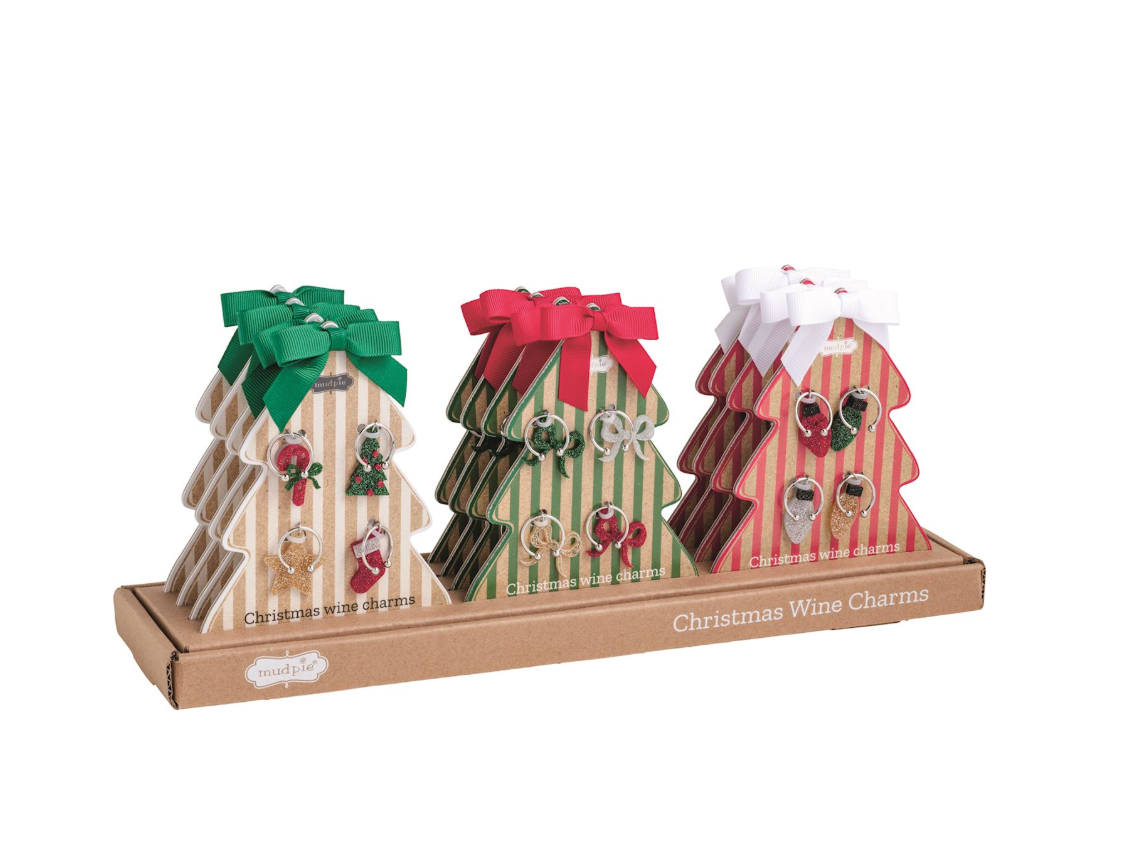 Christmas Wine Charm Sets- Assorted