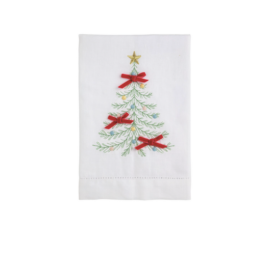 Tree Embroidered Towel