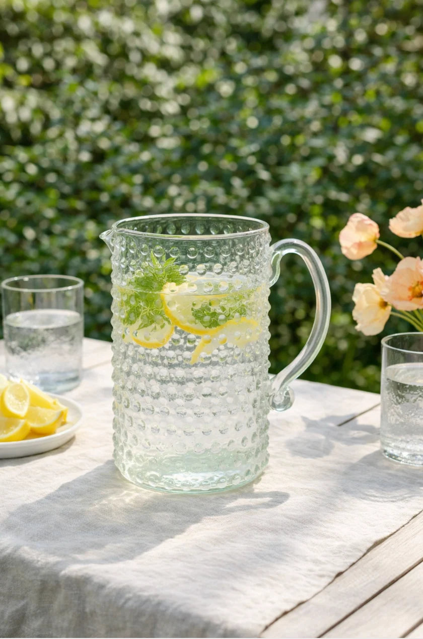 Hobnail Glass Pitcher