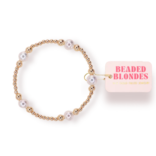Serena Pearl Bracelet in Gold