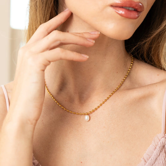 Gold Pearl Pendant Necklace | Brenda Grands