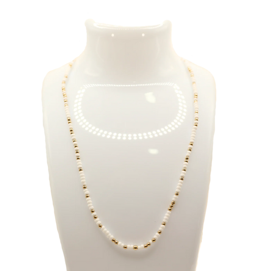 White Sprinkle Necklace | 16 inch