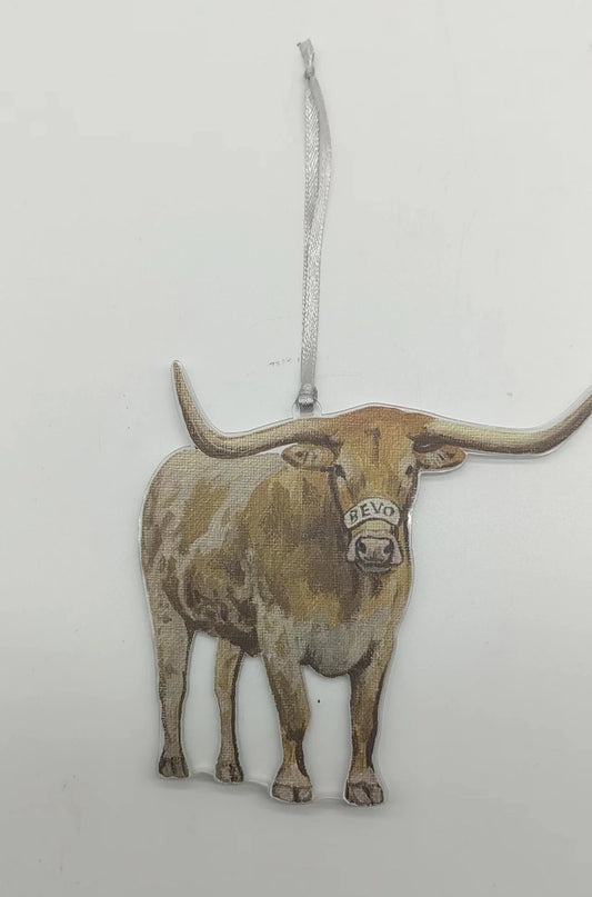 Texas Mascot Acrylic Ornament