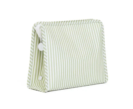 TRVL Roadie Large Zip Pouch - Pimlico Strip Sage