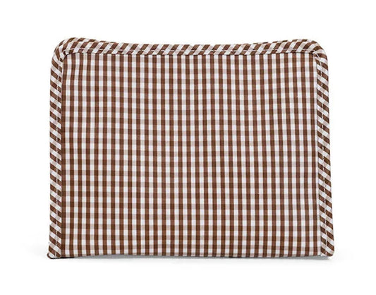 TRVL Roadie Medium Zip Pouch- Gingham Coco