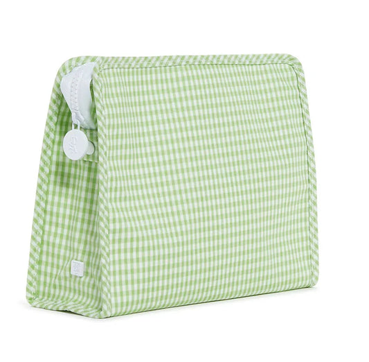 TRVL Roadie Medium Zip Pouch - Gingham Leaf