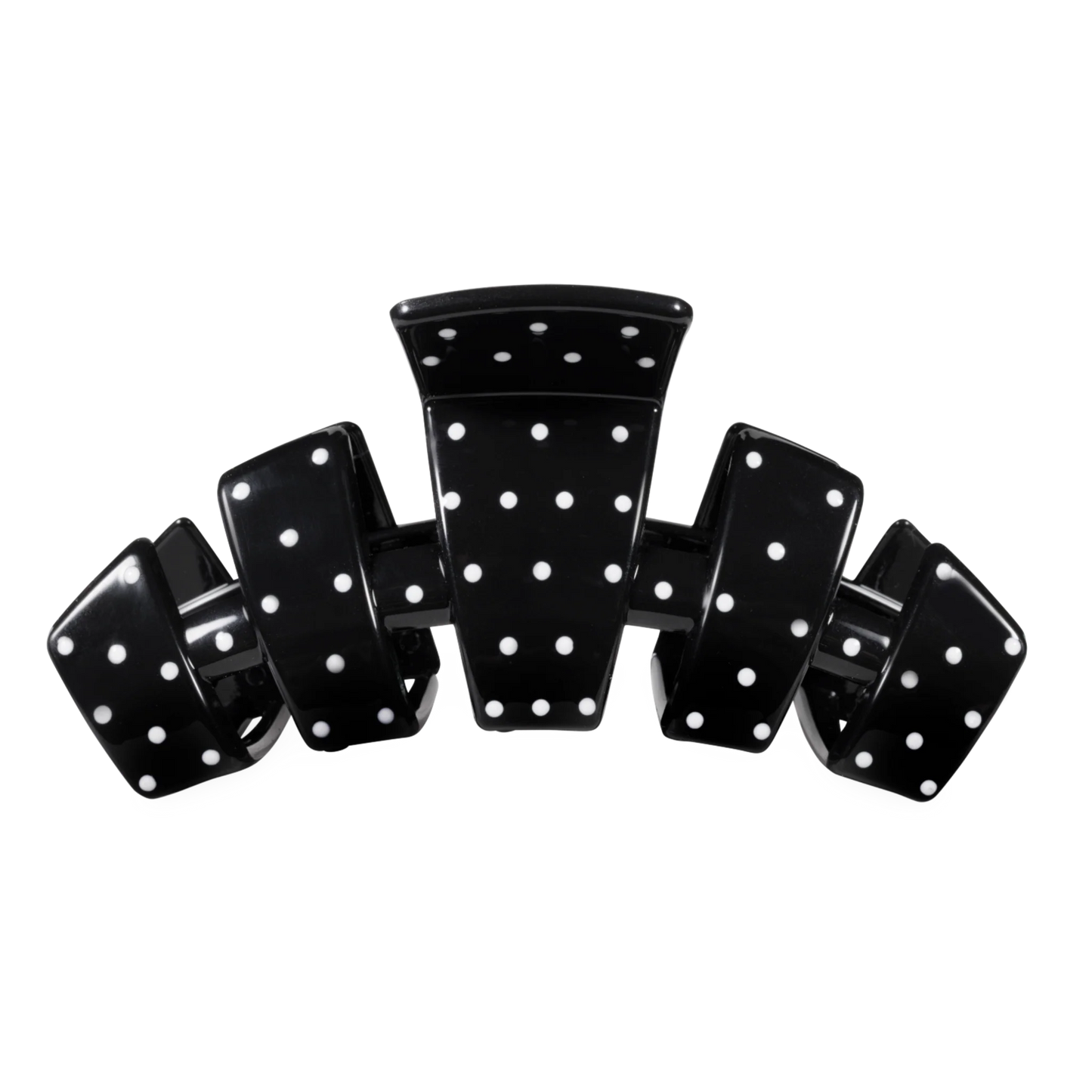 Classic Black Polka Dot Party Large Claw Clip