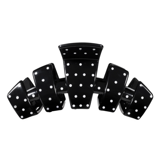 Classic Black Polka Dot Party Large Claw Clip