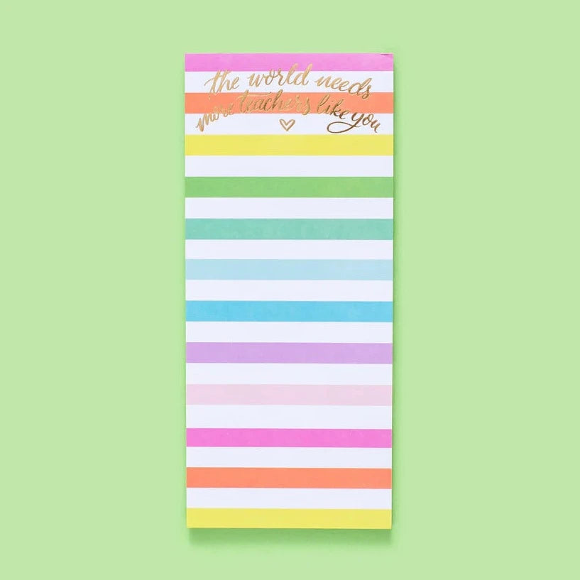 Teacher Skinny List Pad